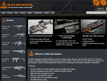 Tablet Screenshot of blackopsdefense.com